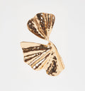 Aretes Flor Martillada