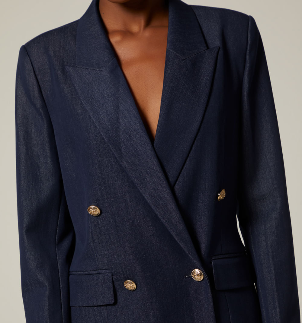 Blazer Manga Larga Cuatro Botones