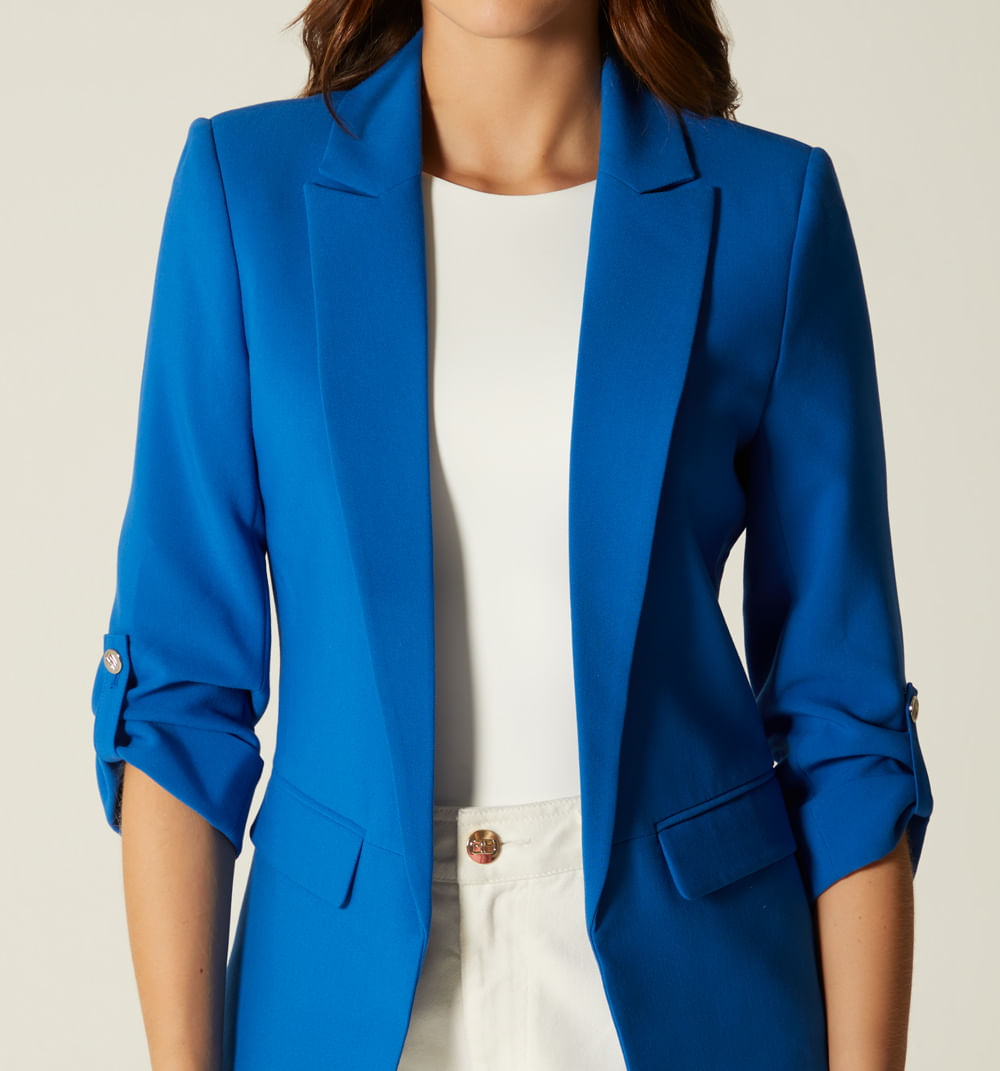Blazer Manga 3/4 Con Charretera