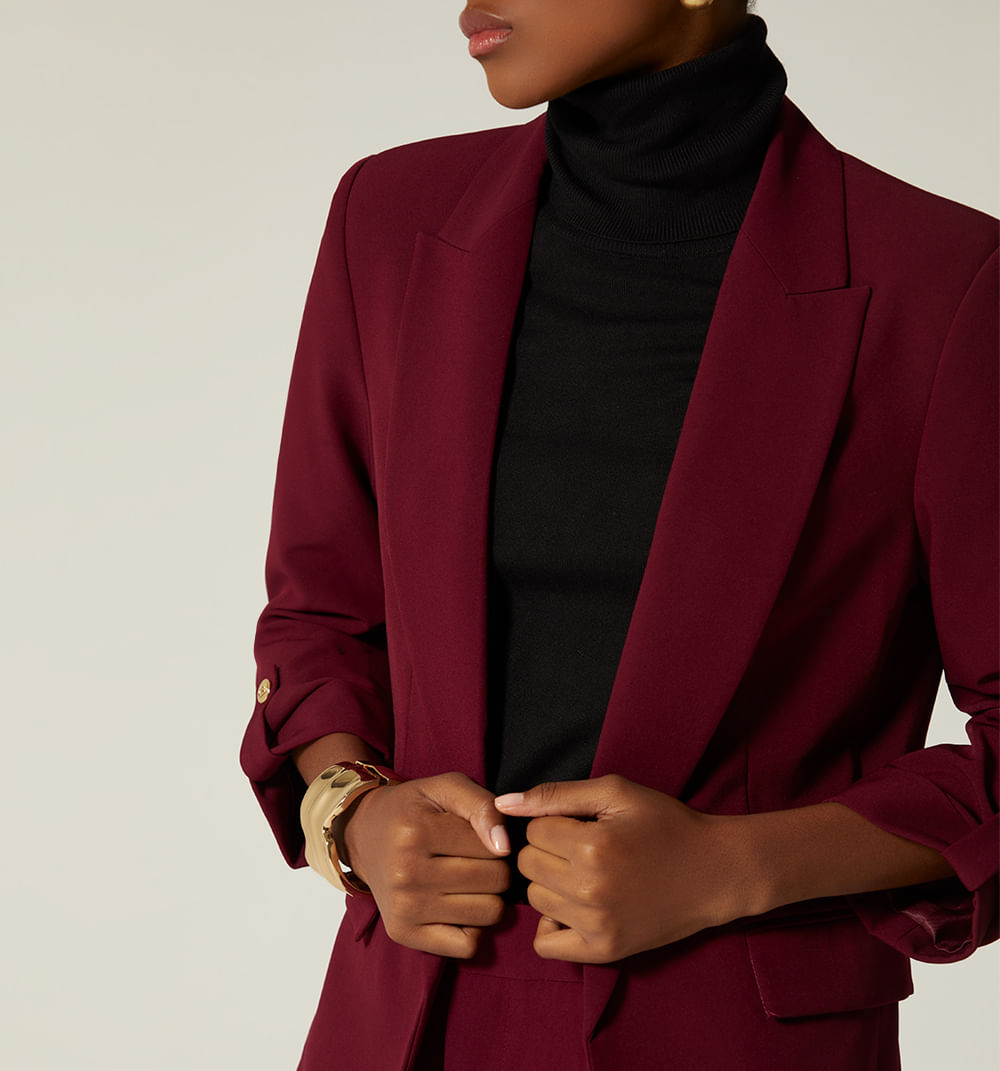 Blazer Manga Larga Silueta Over Size