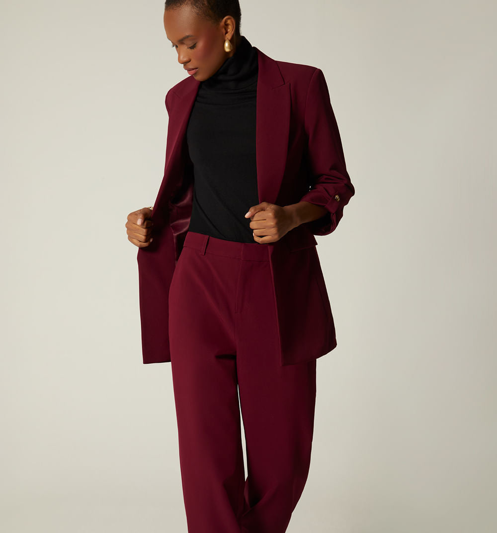 Blazer Manga Larga Silueta Over Size