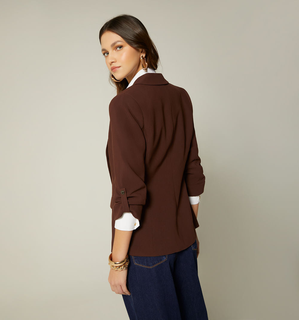 Blazer Manga 3/4 Con Charretera