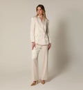 Blazer Manga Larga Efecto Jacquard