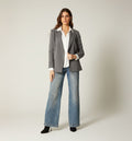 Blazer Manga Larga  De Un Boton