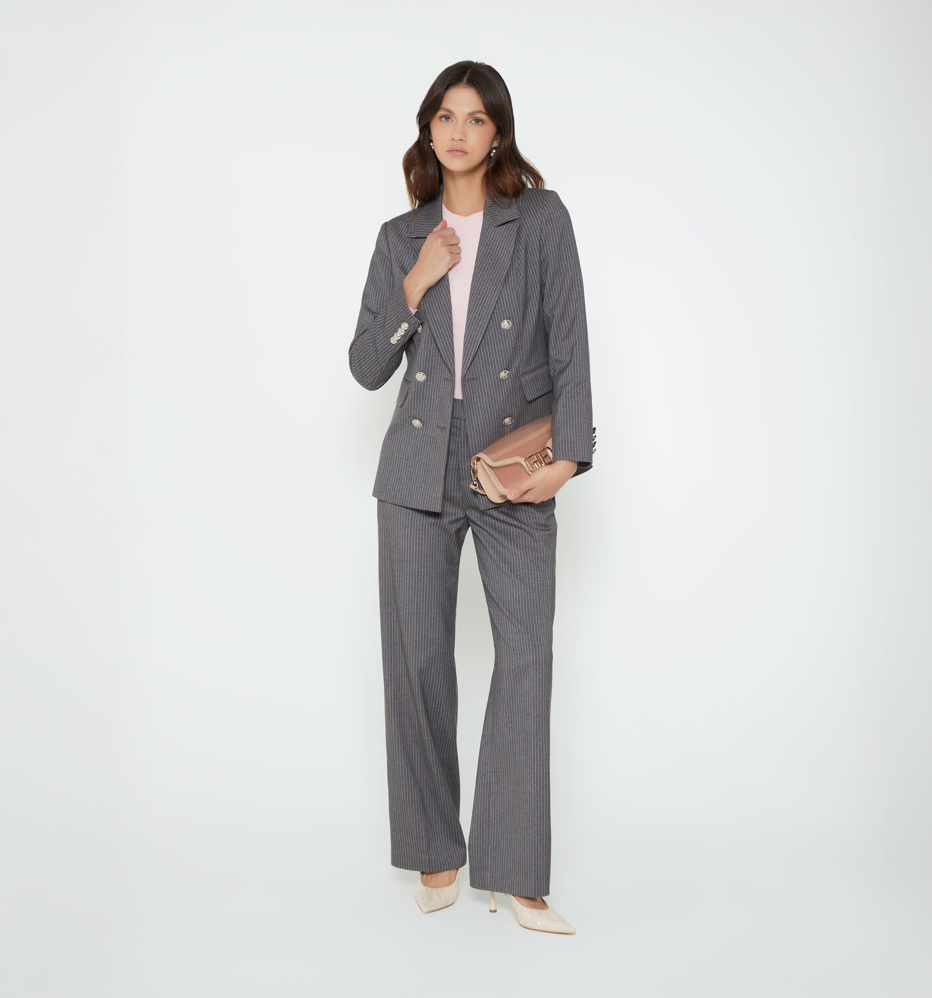 Blazer Manga Larga 6 Botones Frontales