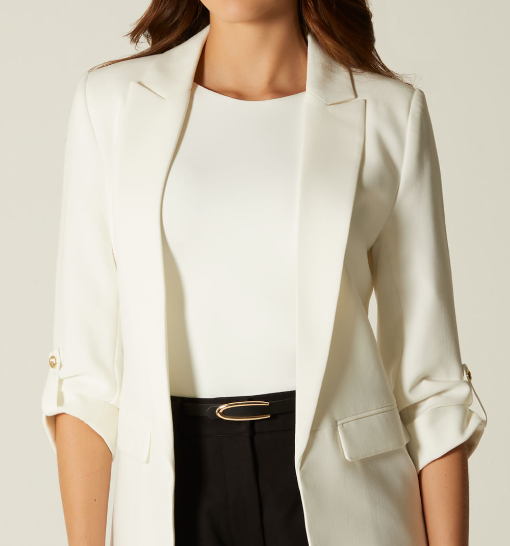 Blazer Manga 3/4 Con Charretera