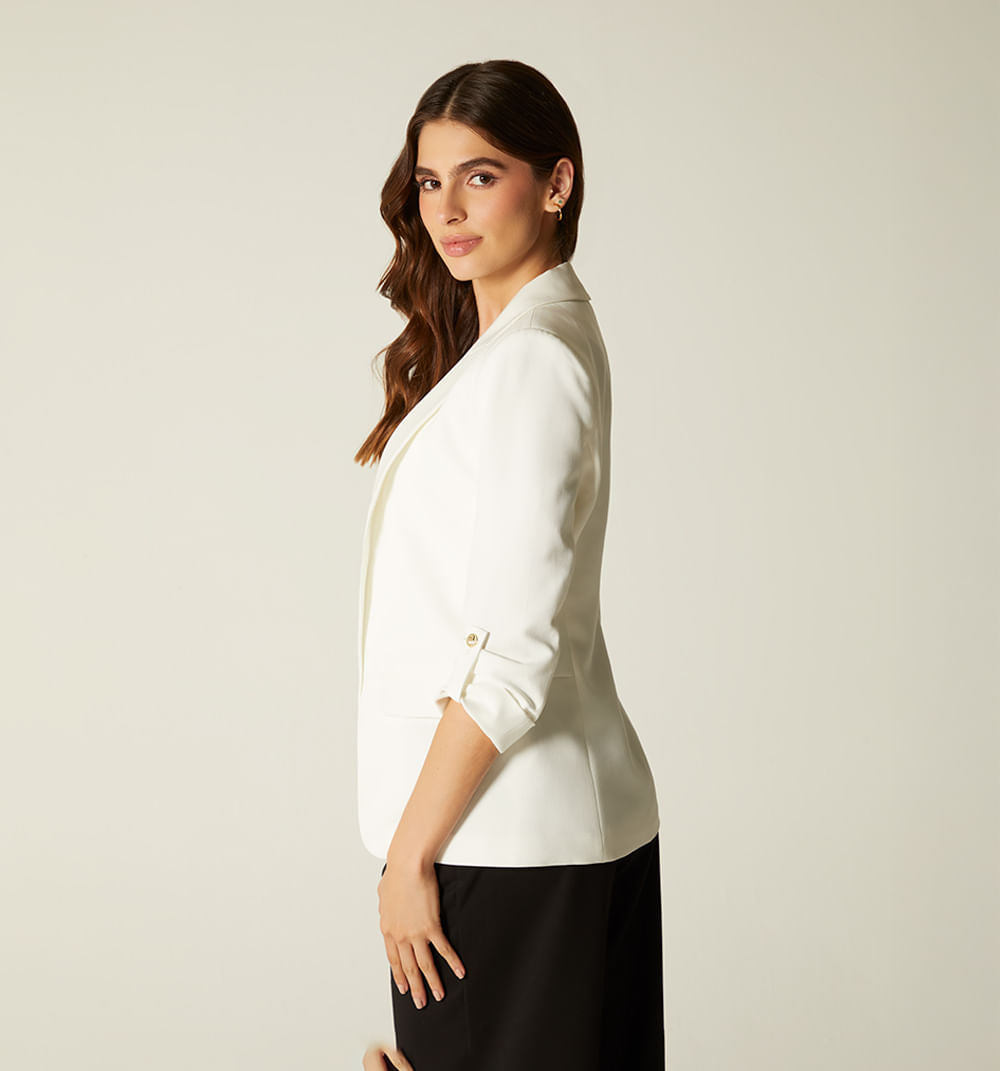 Blazer Manga 3/4 Con Charretera