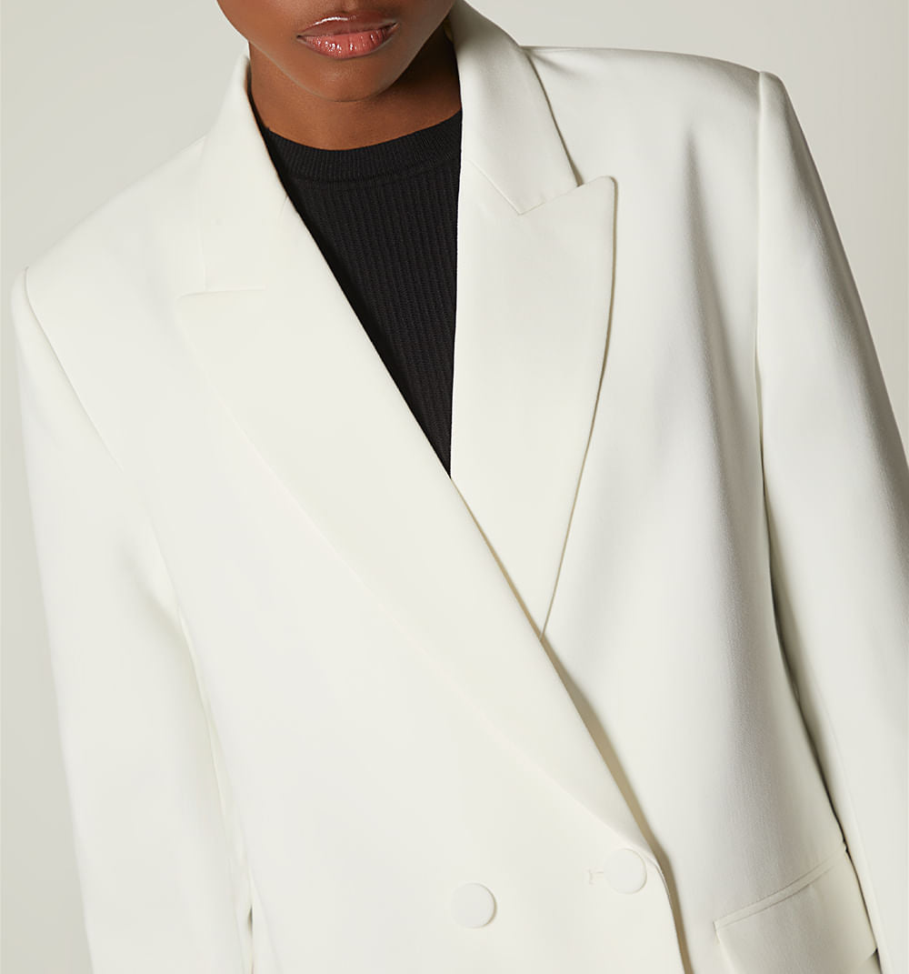 Blazer Basico Botones Forrados
