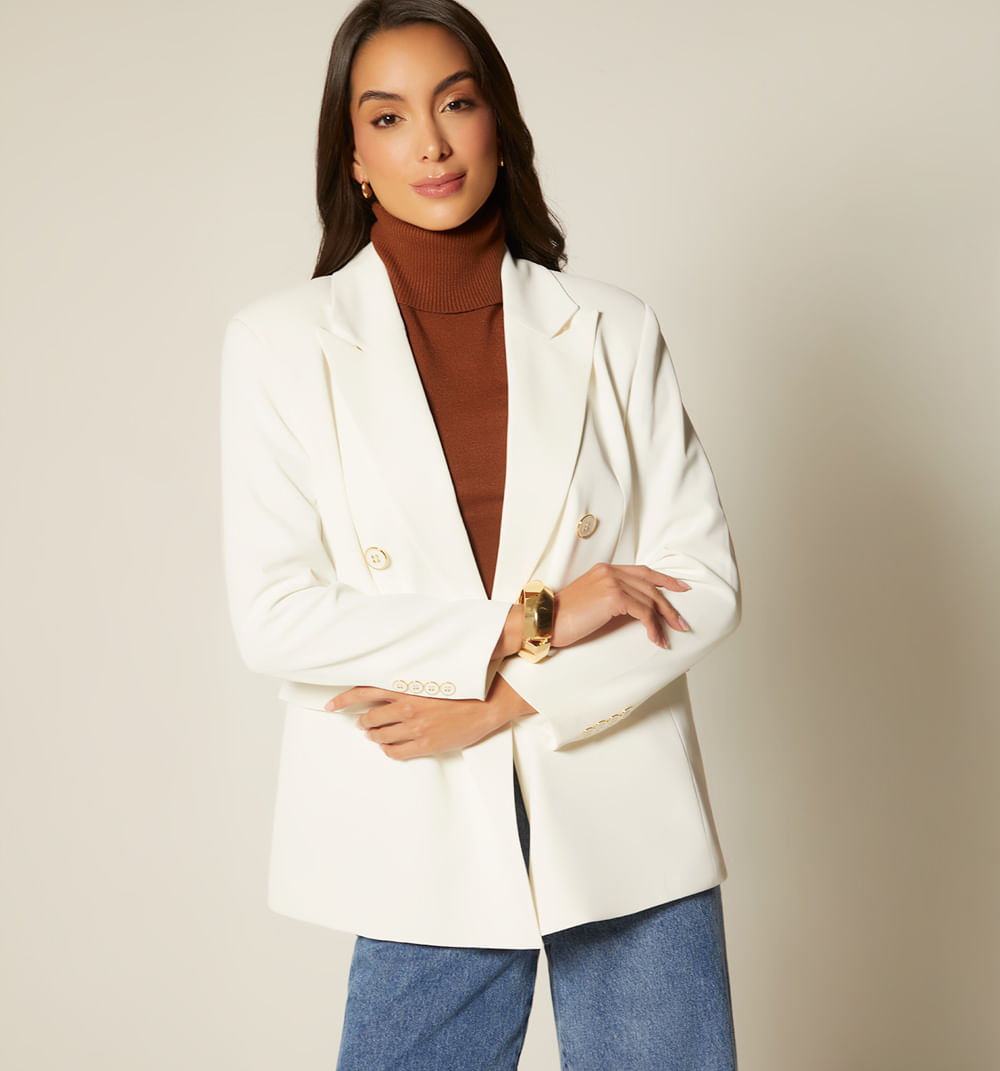 Blazer Cruzado 4 Botones