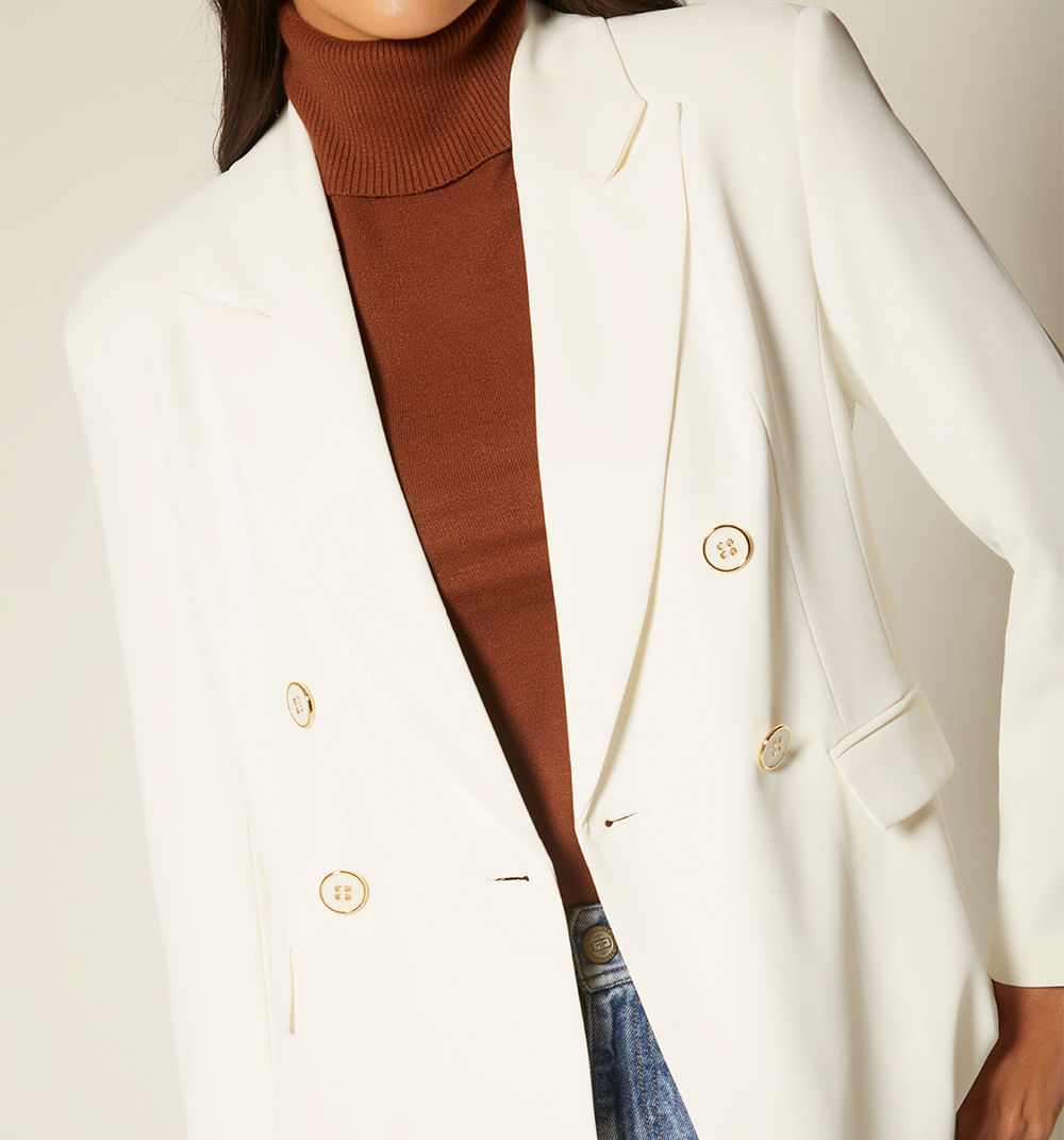 Blazer Cruzado 4 Botones