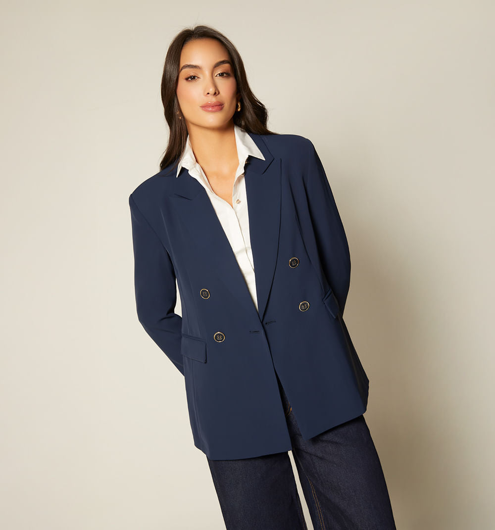 Blazer Cruzado 4 Botones