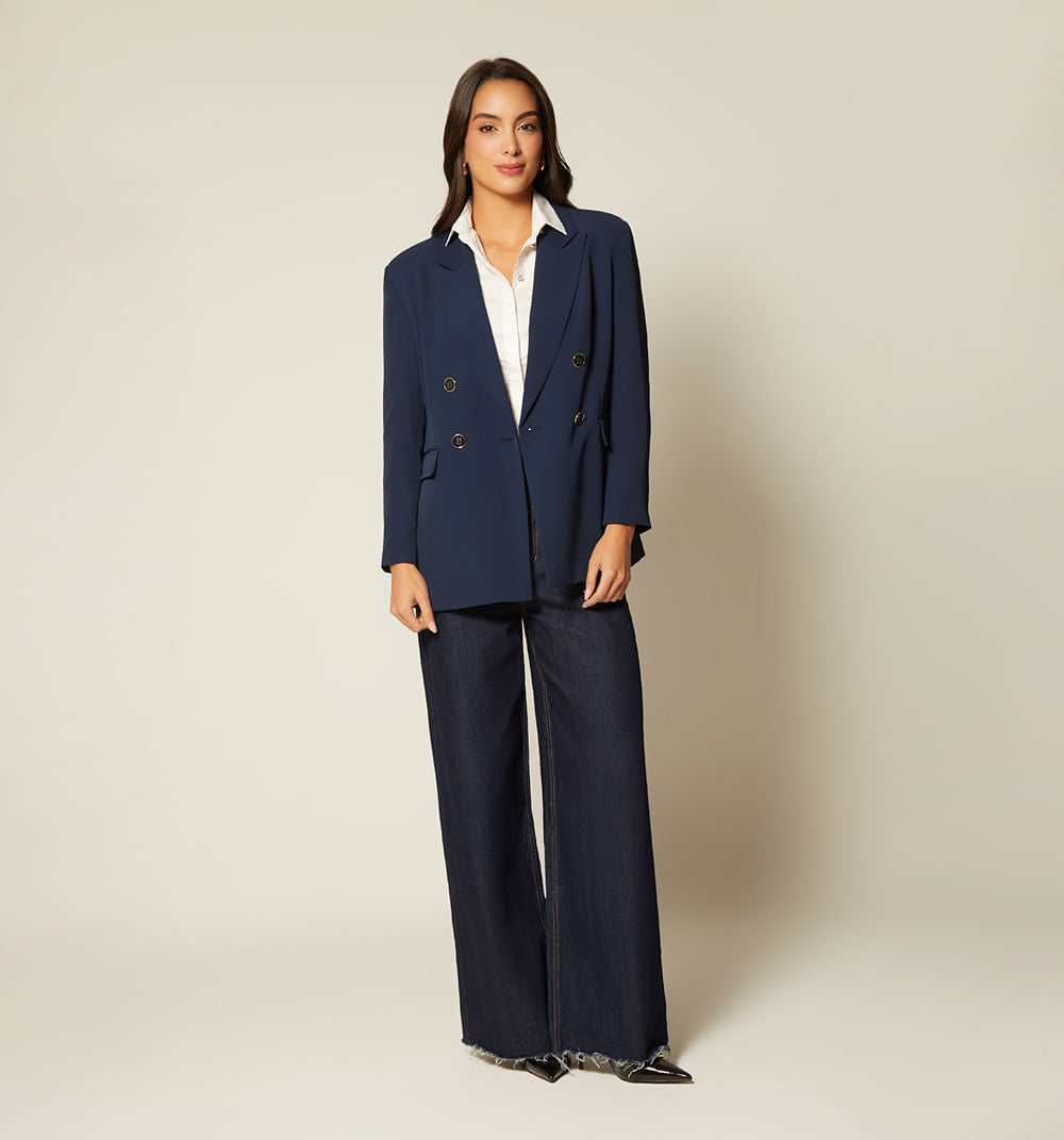 Blazer Cruzado 4 Botones