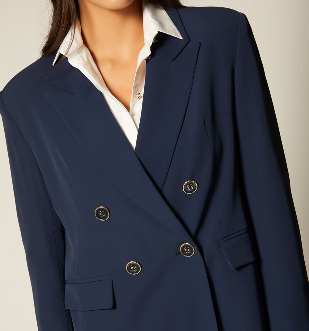 Blazer Cruzado 4 Botones