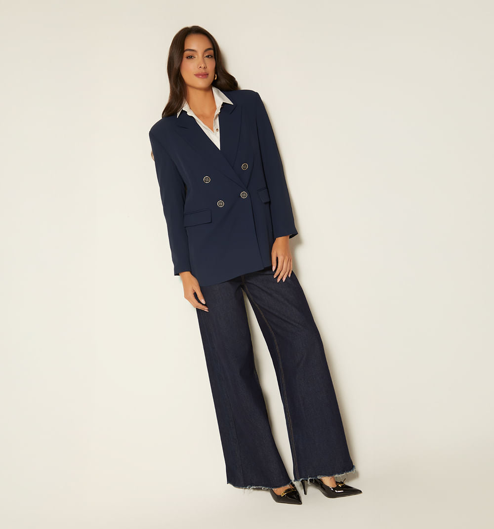 Blazer Cruzado 4 Botones