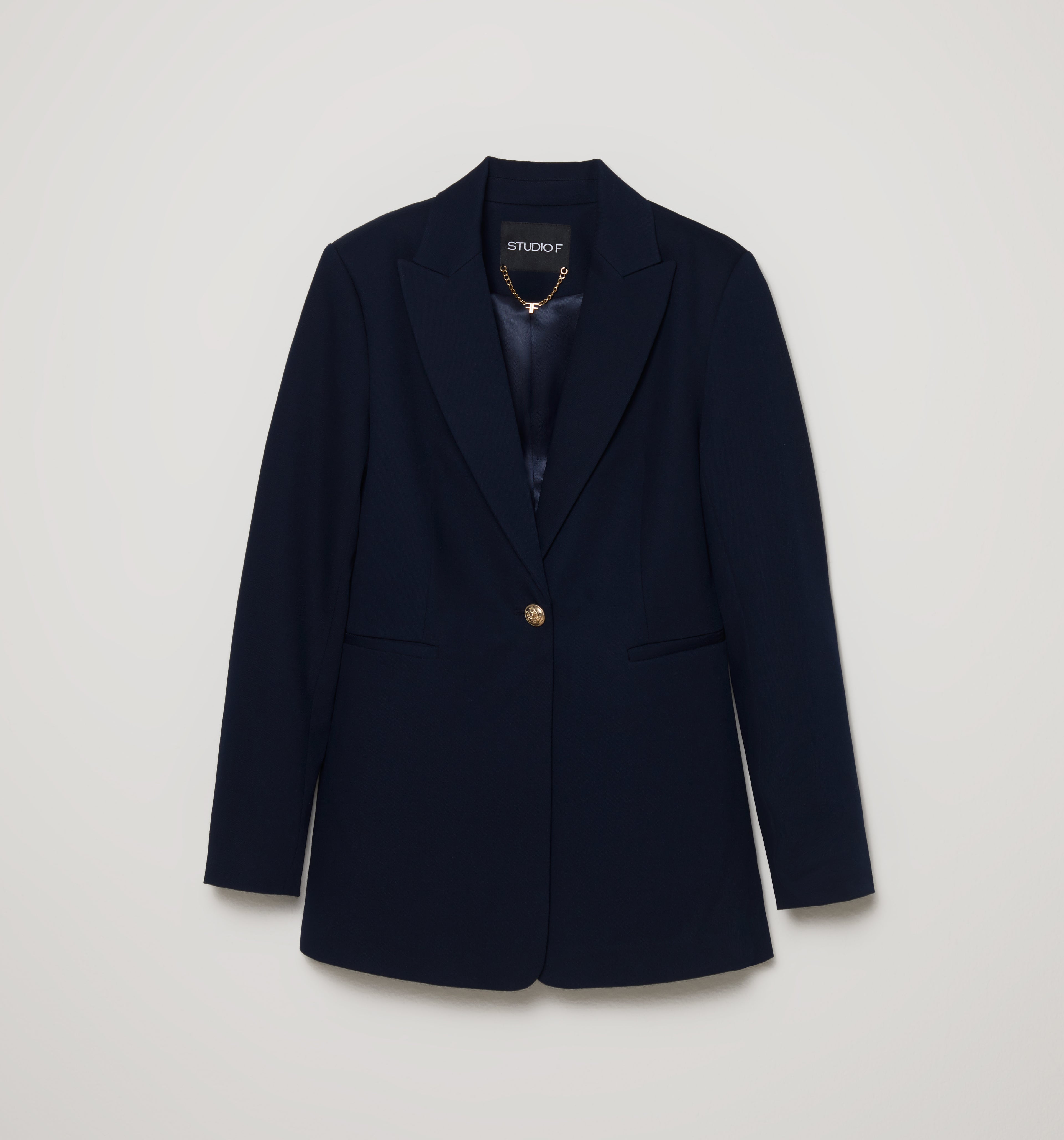 Blazer Entallado Con Hombrera