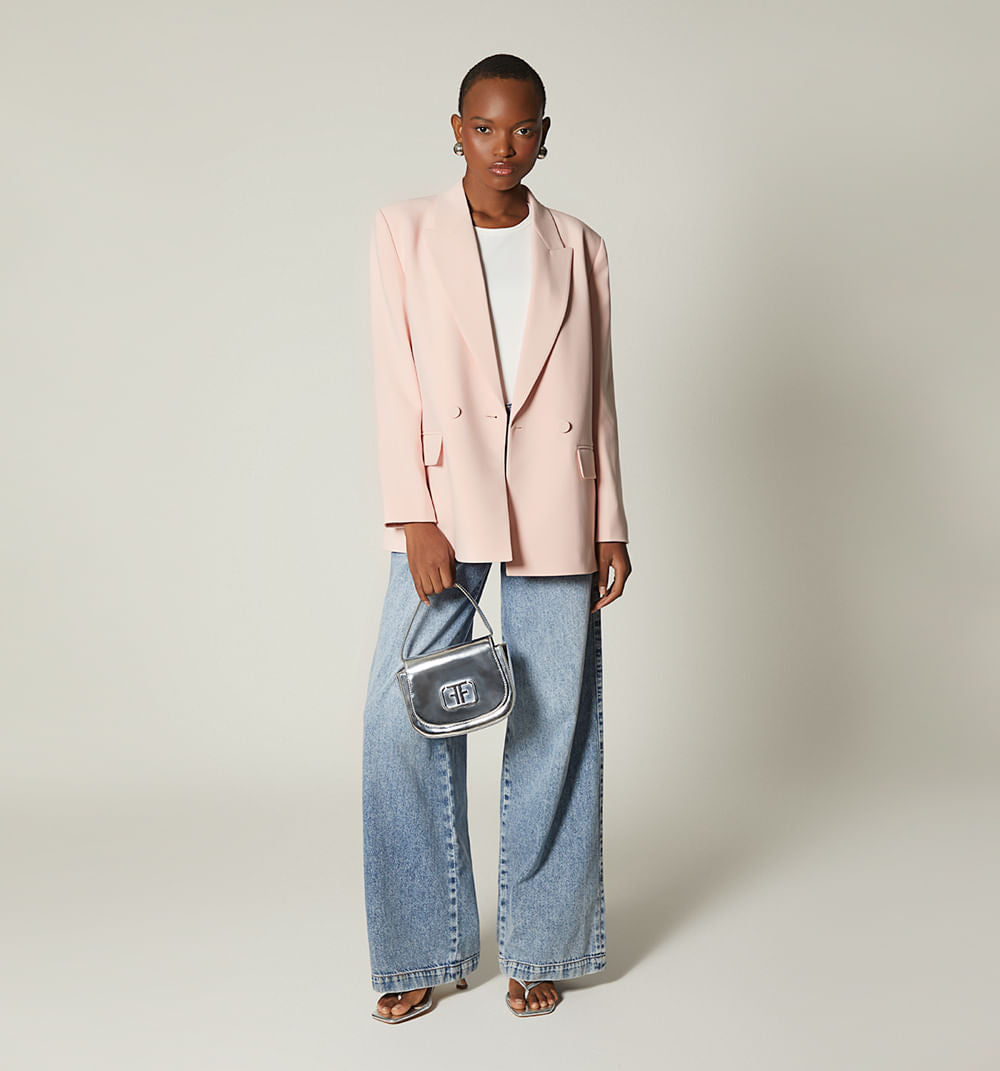 Blazer Basico Botones Forrados
