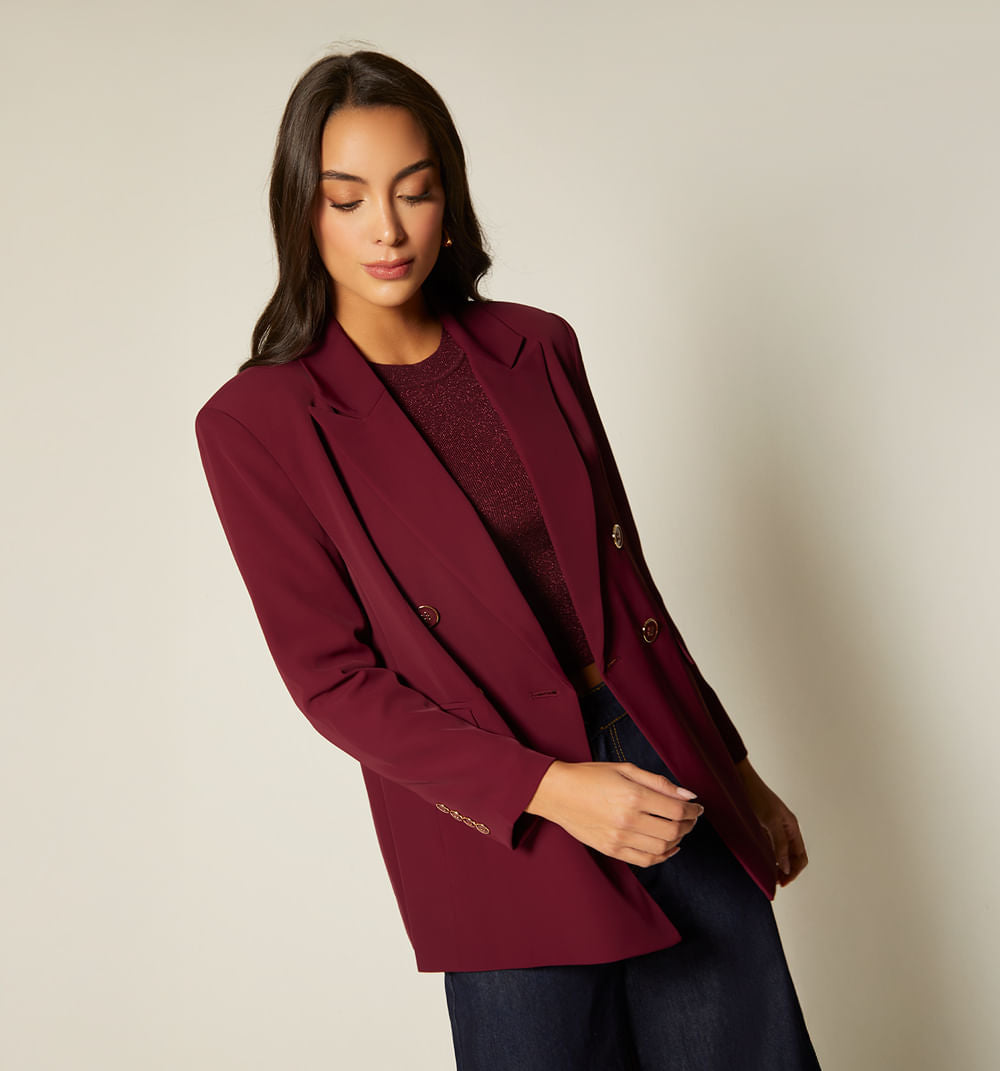 Blazer Cruzado 4 Botones