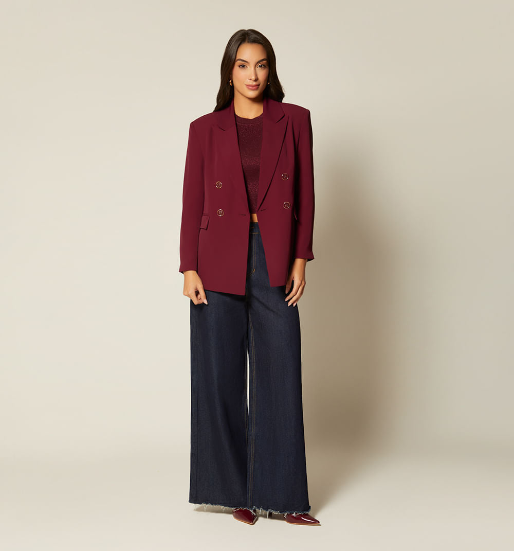 Blazer Cruzado 4 Botones