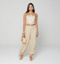 Crop Top Con Maxy Flor