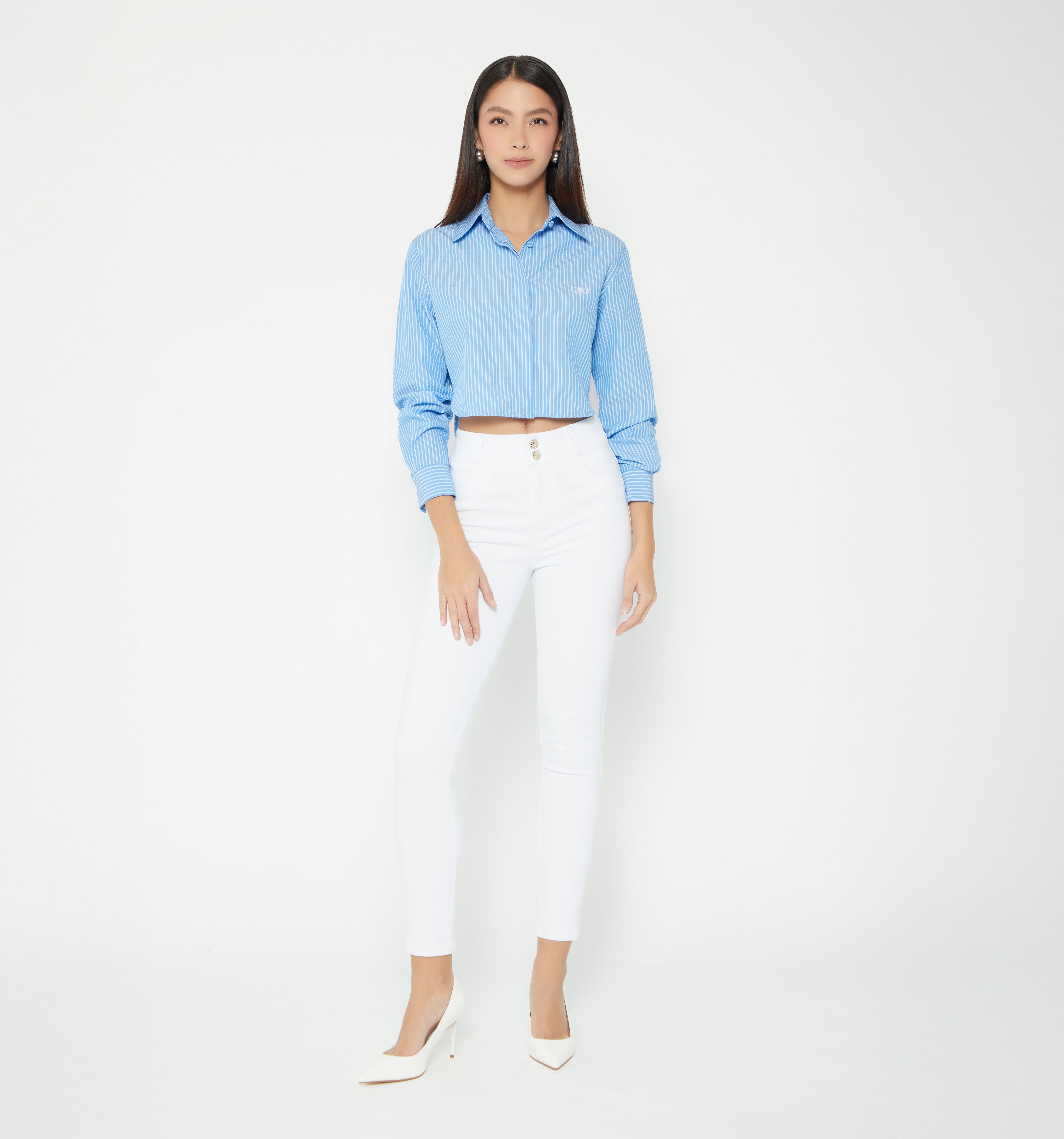 Blusa Camisera Boxy Manga Larga