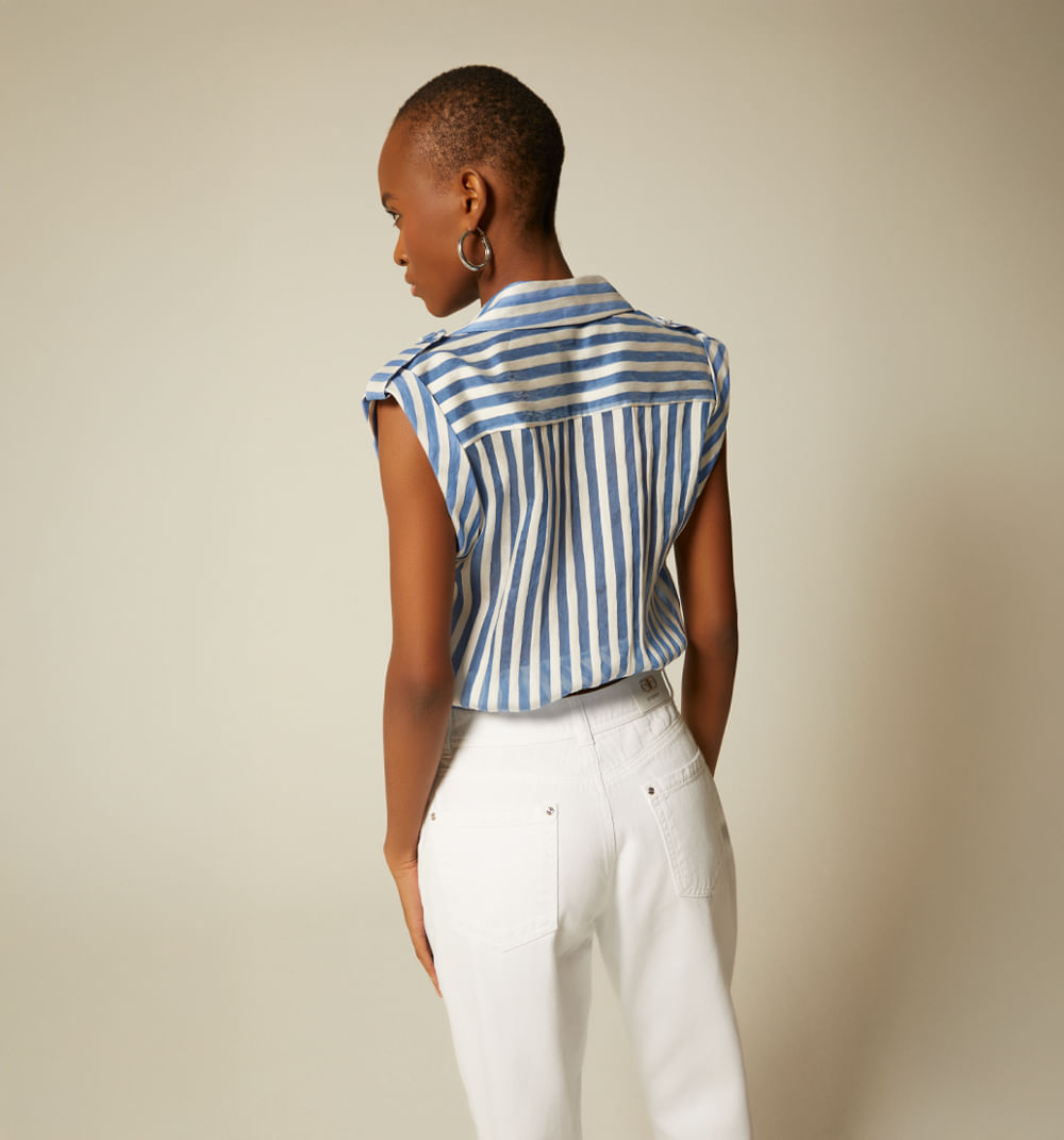 Blusa Manga Sisa Frente Cruzado