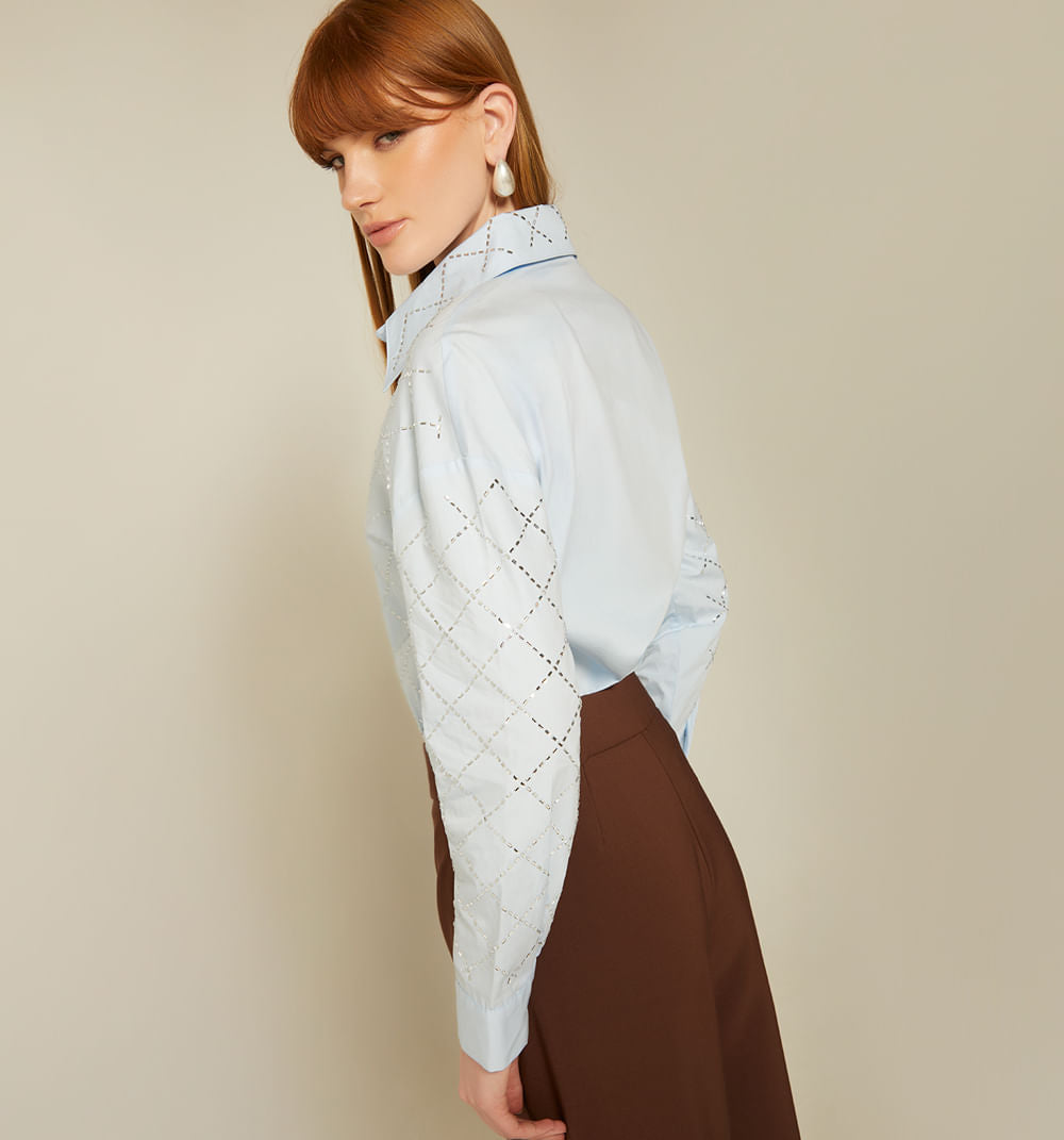 Camisera Con Detalles Brillo