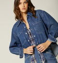 Blusa Camisera Manga Larga Con Bolsillos