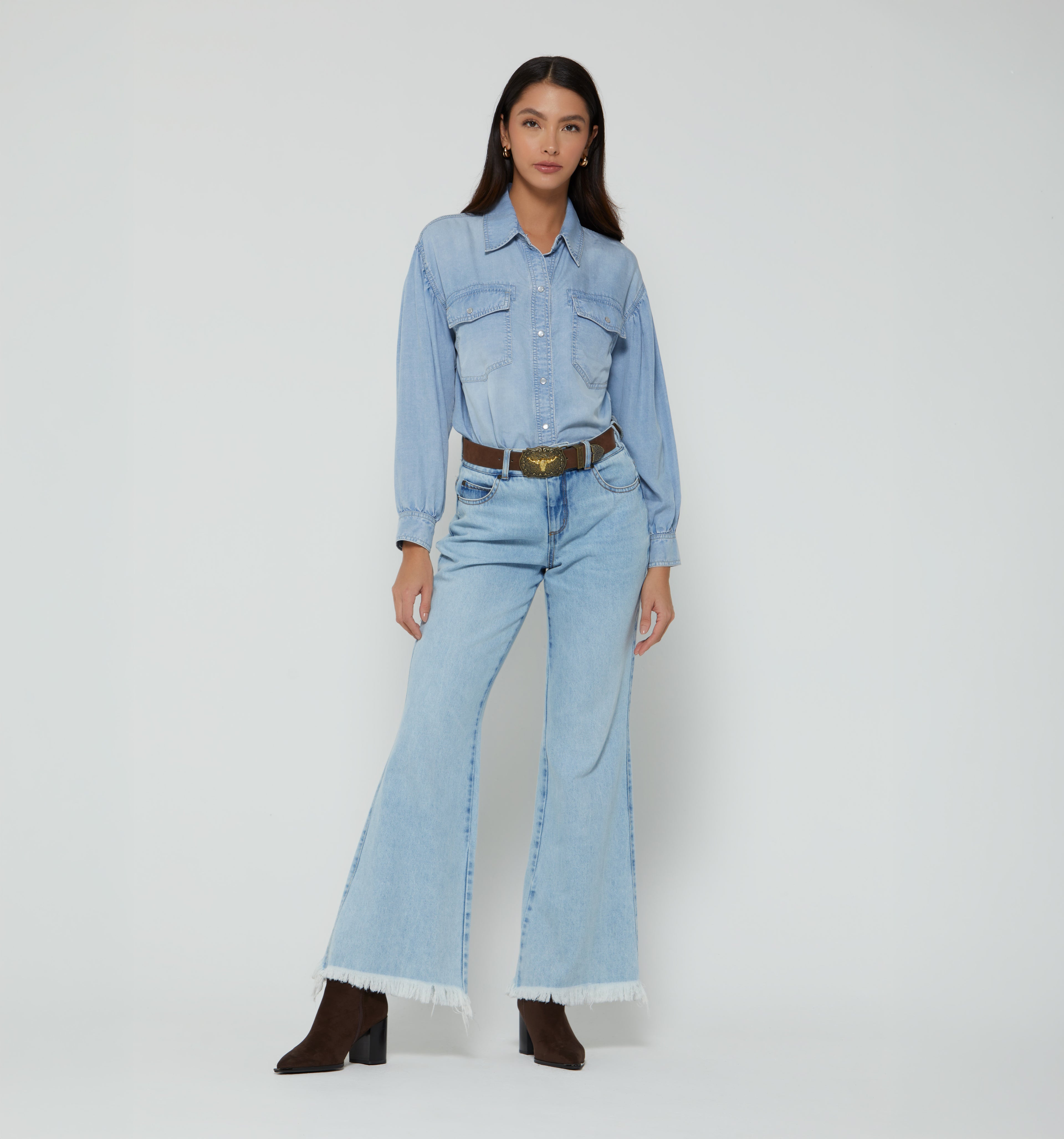 Blusa Camisera Manga Larga Bombacha