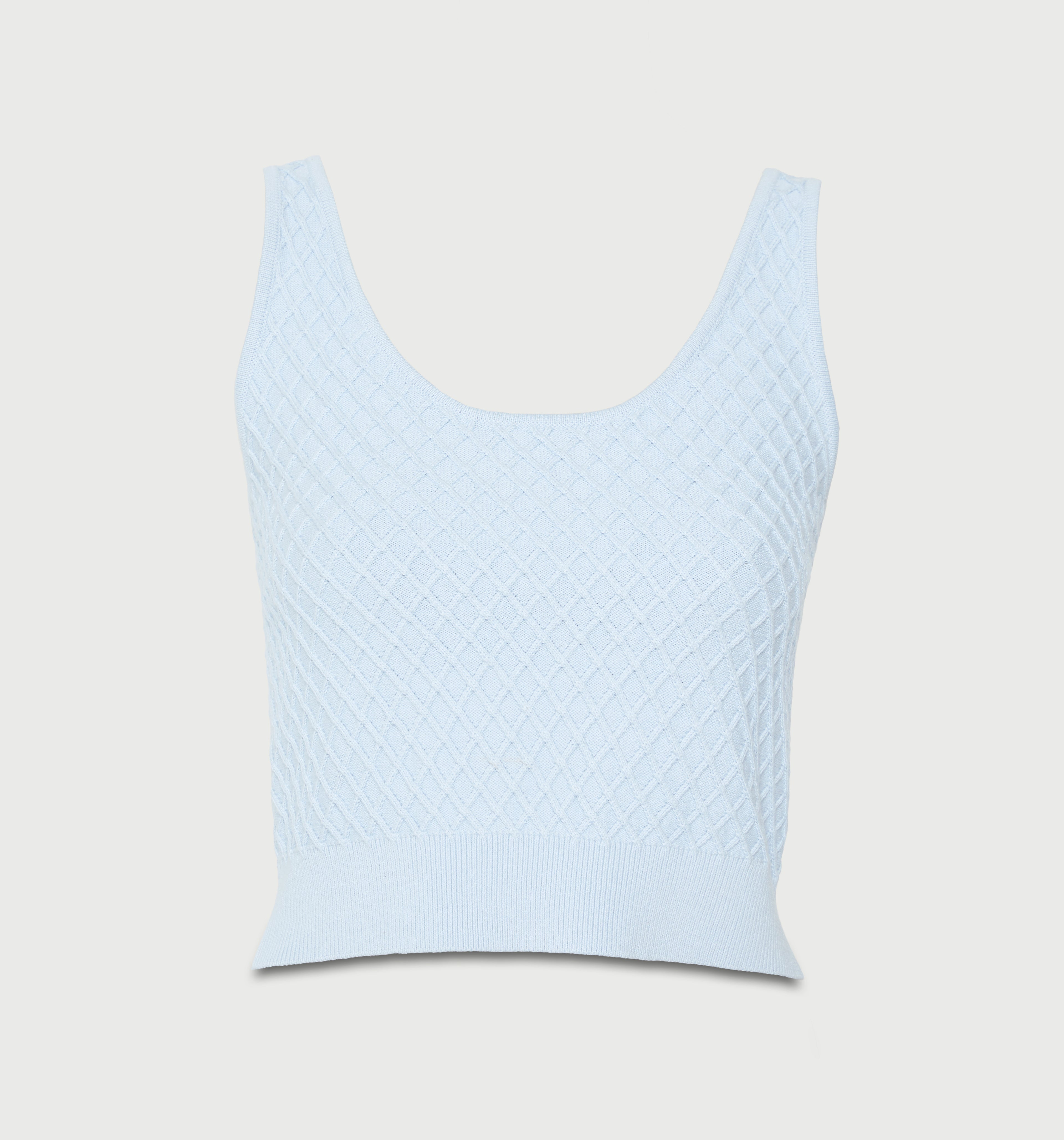 Blusa Corta De Tiras Escote Profundo