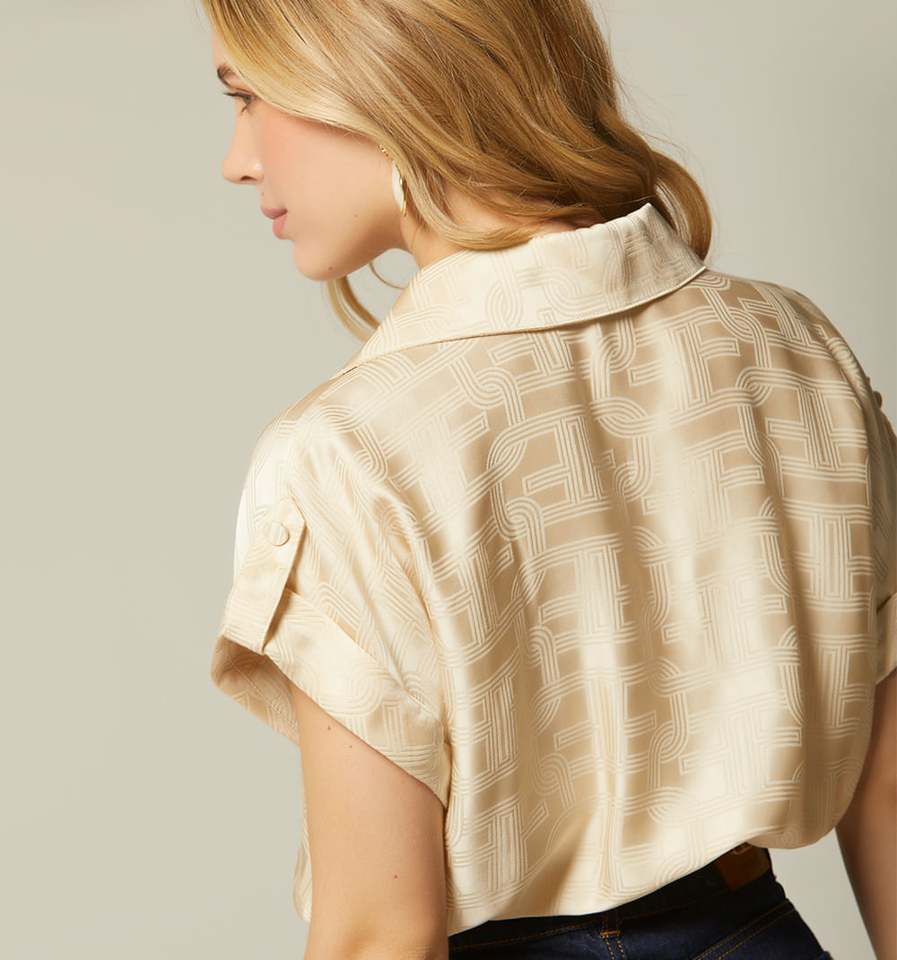 Blusa Con Elastico En Cintura