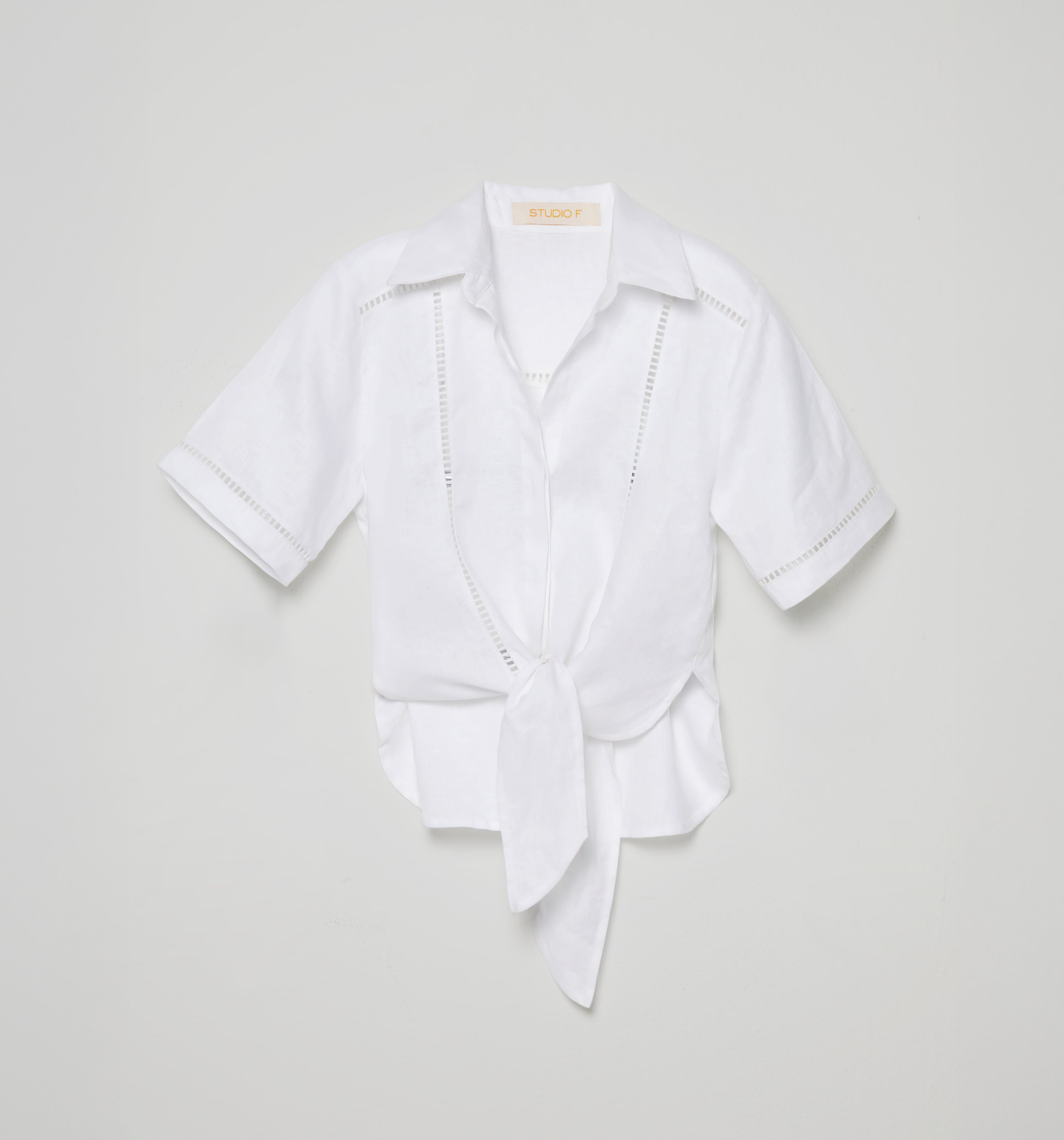 Blusa Manga Corta De Amarre