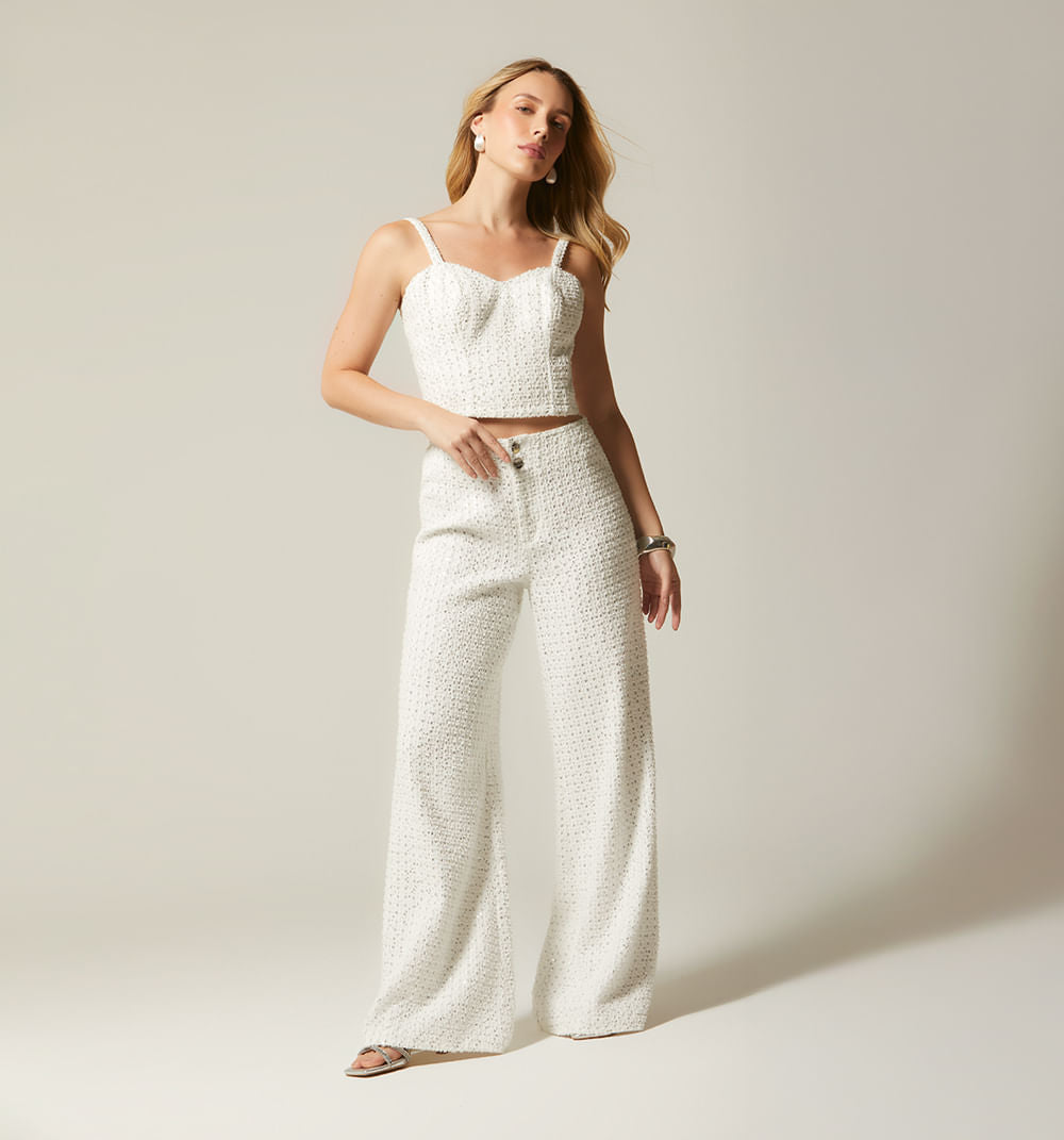 Blusa Crop Tiras Para Mujer