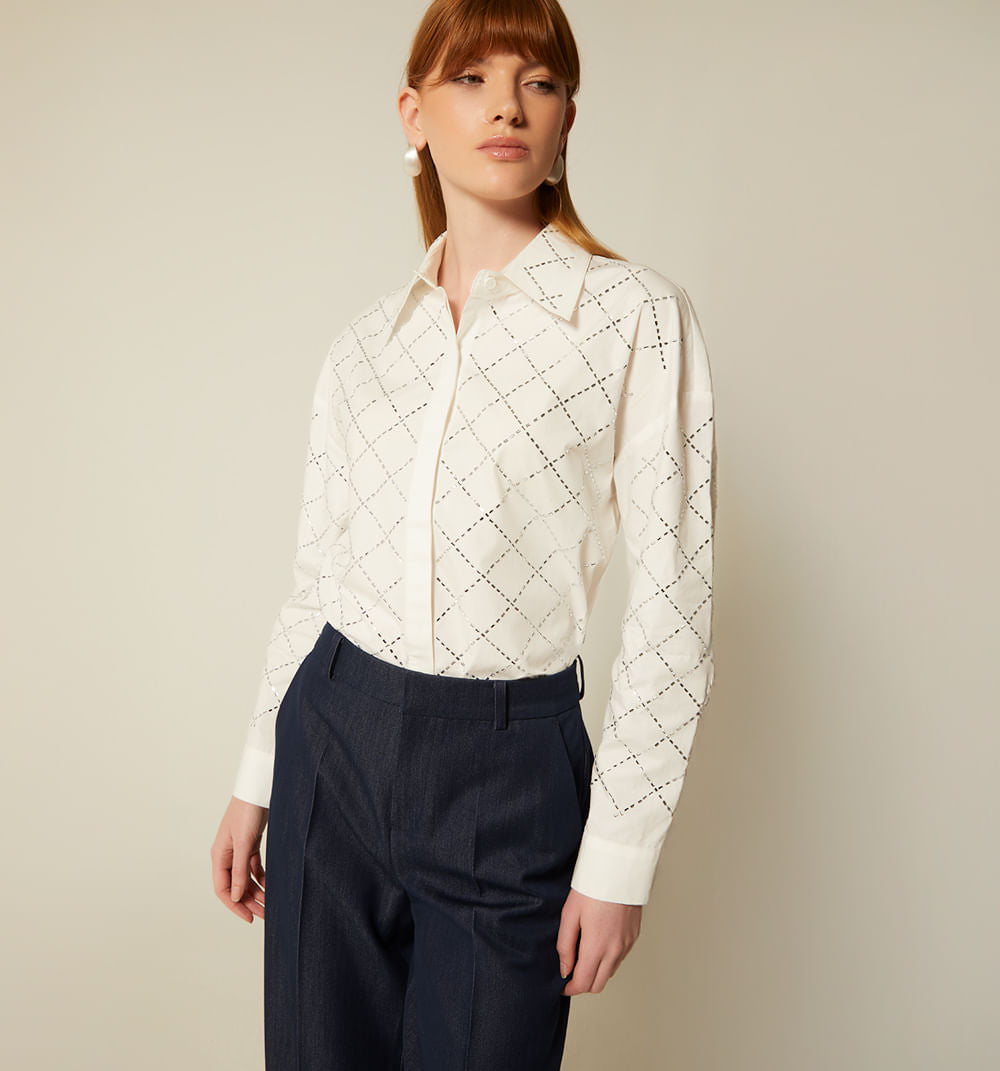Camisera Con Detalles Brillo