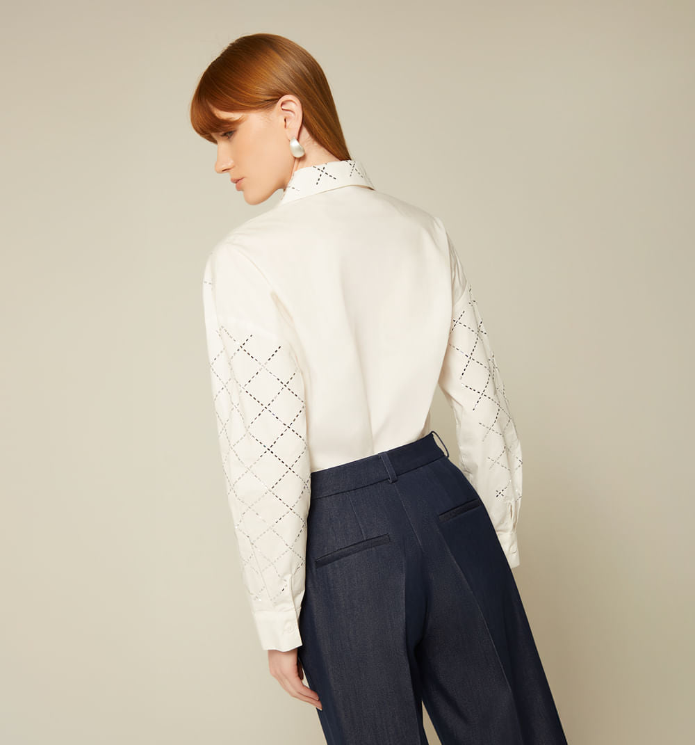 Camisera Con Detalles Brillo