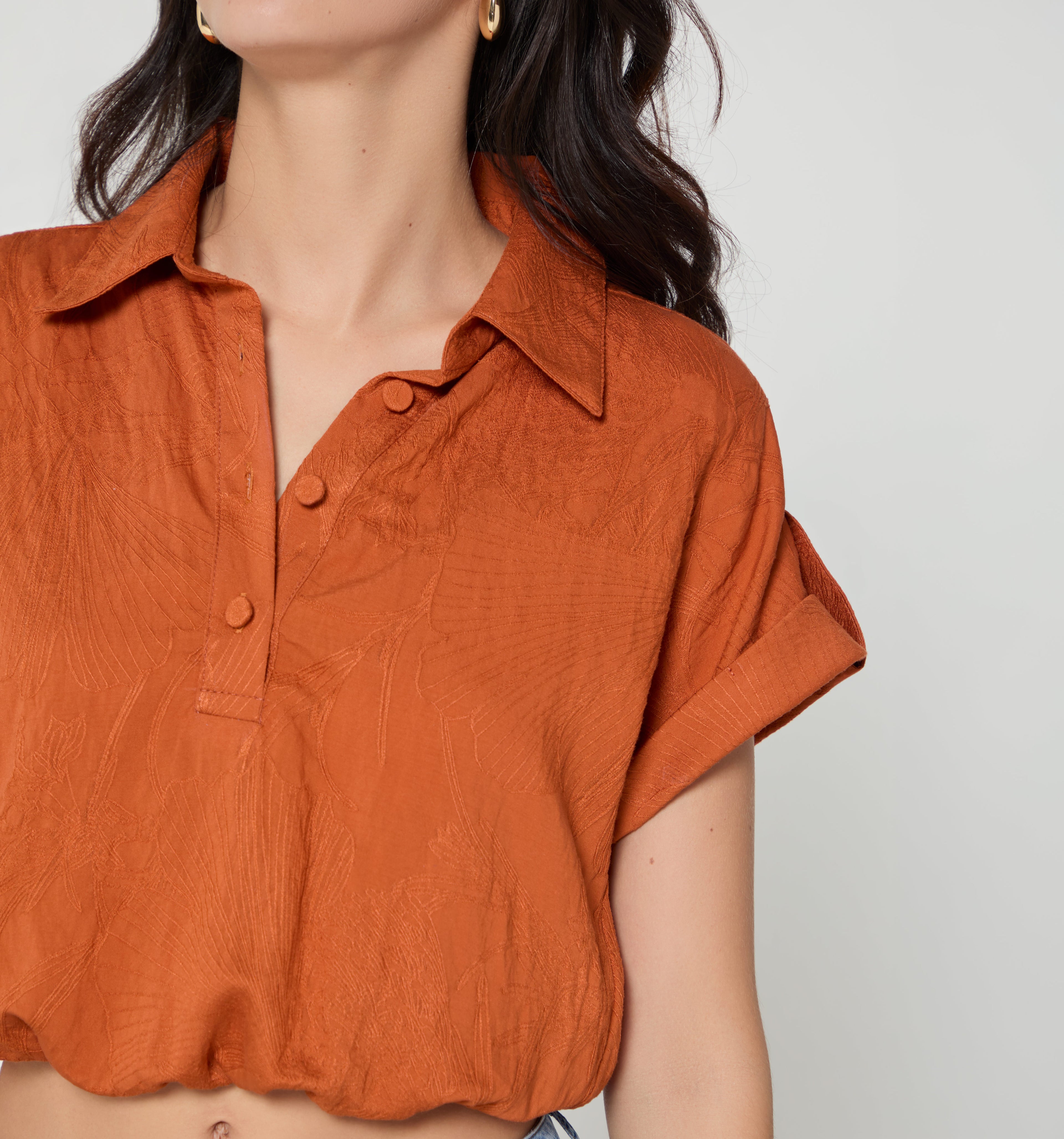 Blusa Con Elastico En Cintura
