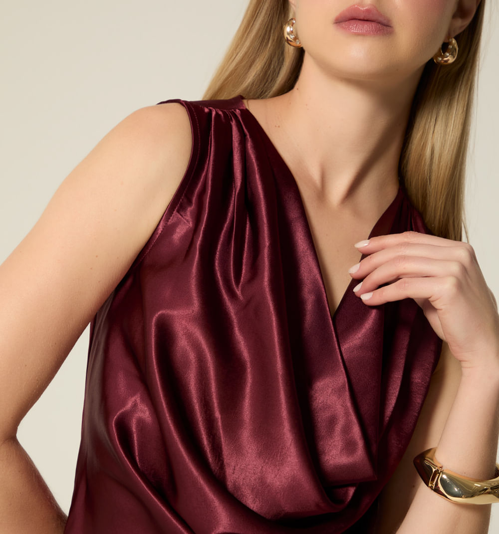 Blusa En Sateen