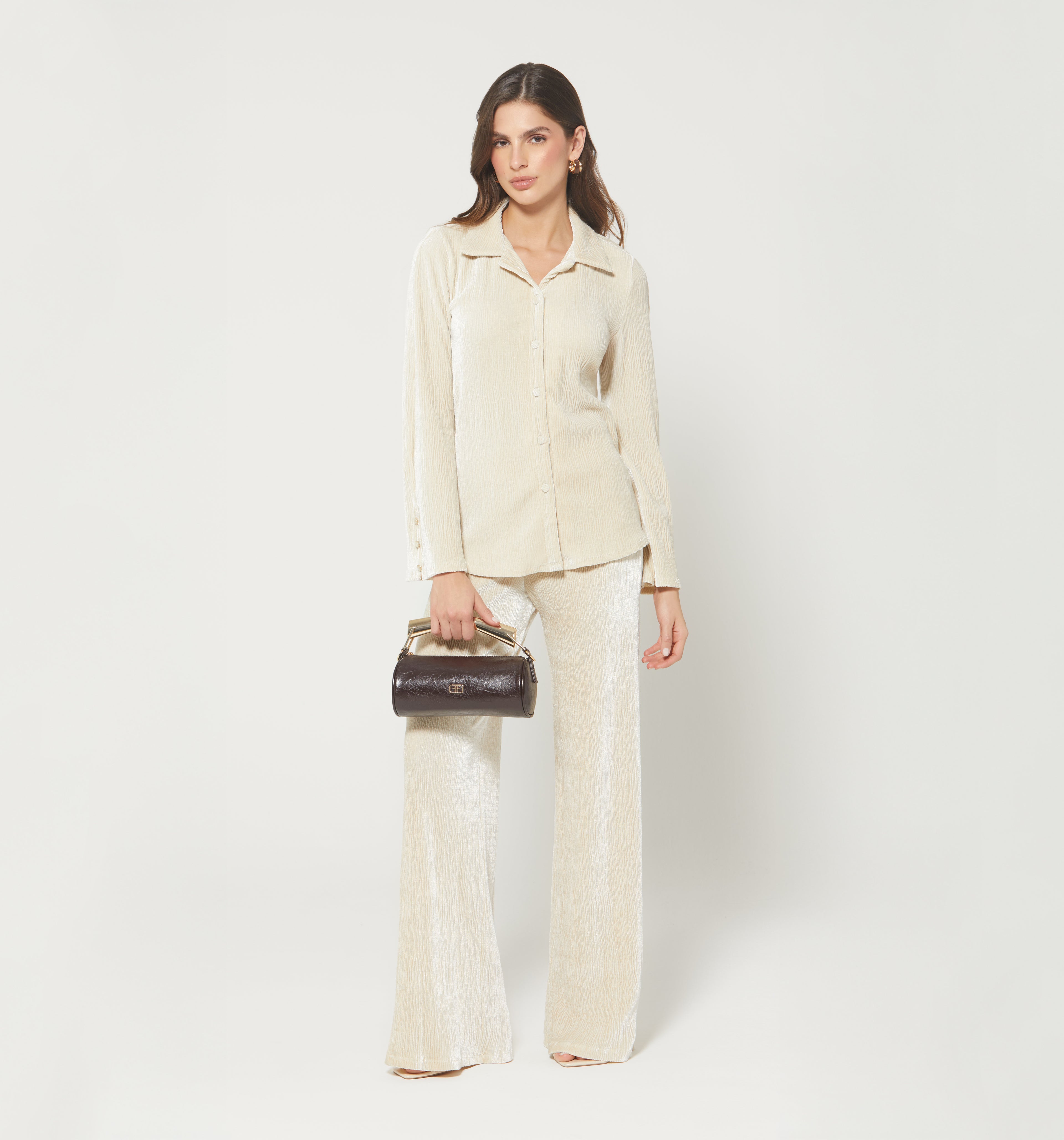 Blusa Manga Larga Con Cartera