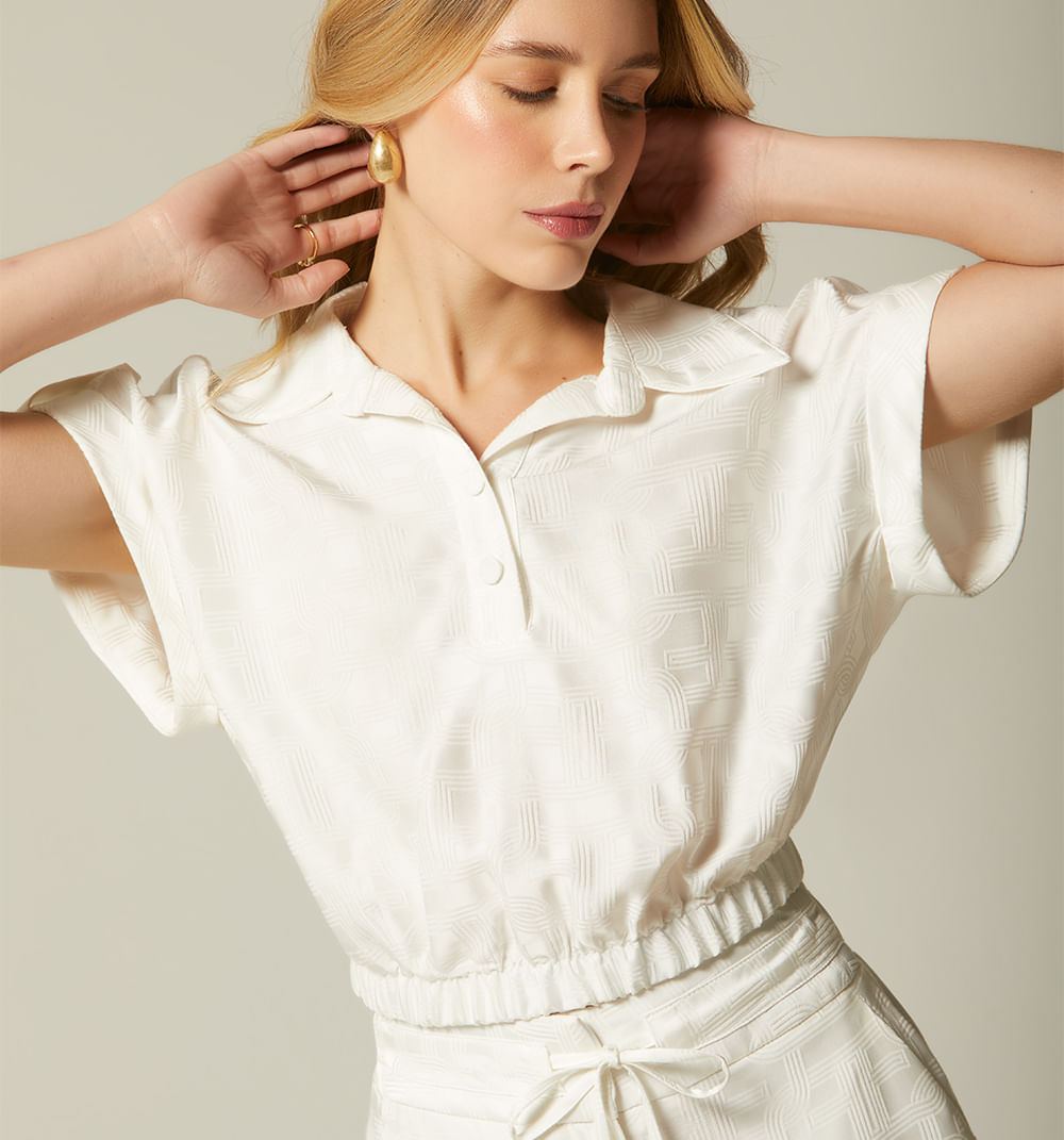 Blusa Con Elastico En Cintura