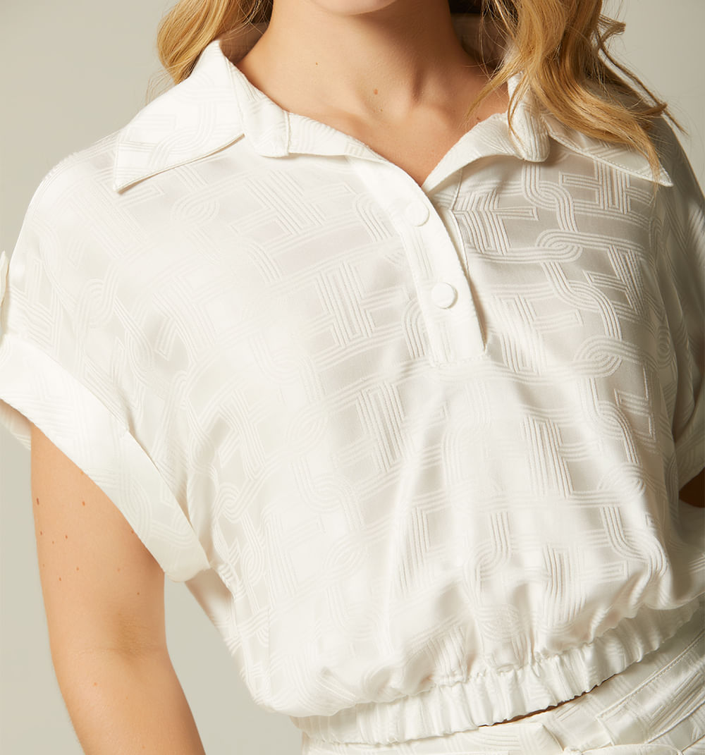 Blusa Con Elastico En Cintura