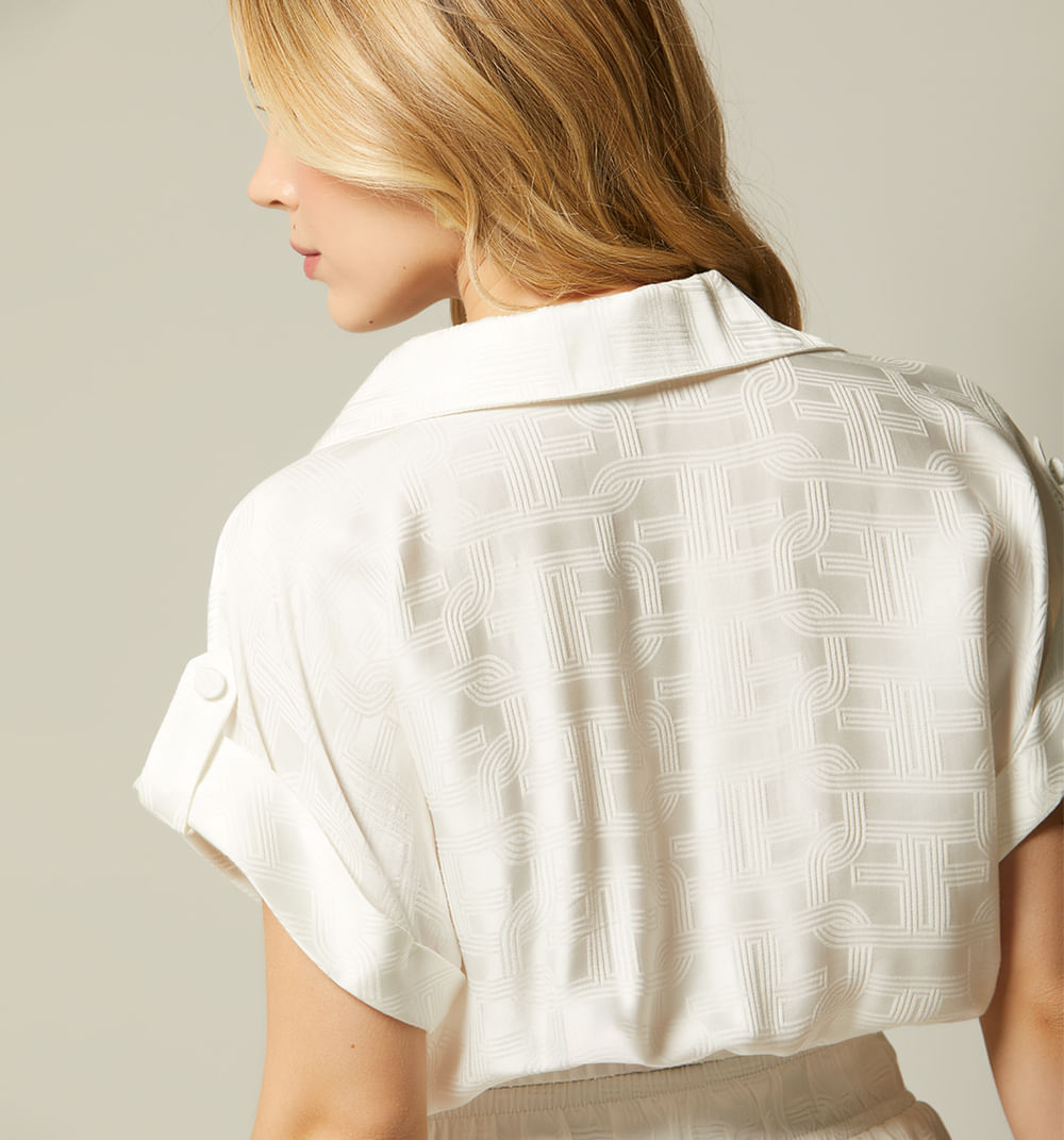 Blusa Con Elastico En Cintura