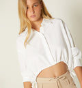 Blusa Manga 3/4 Jareta En Cintura