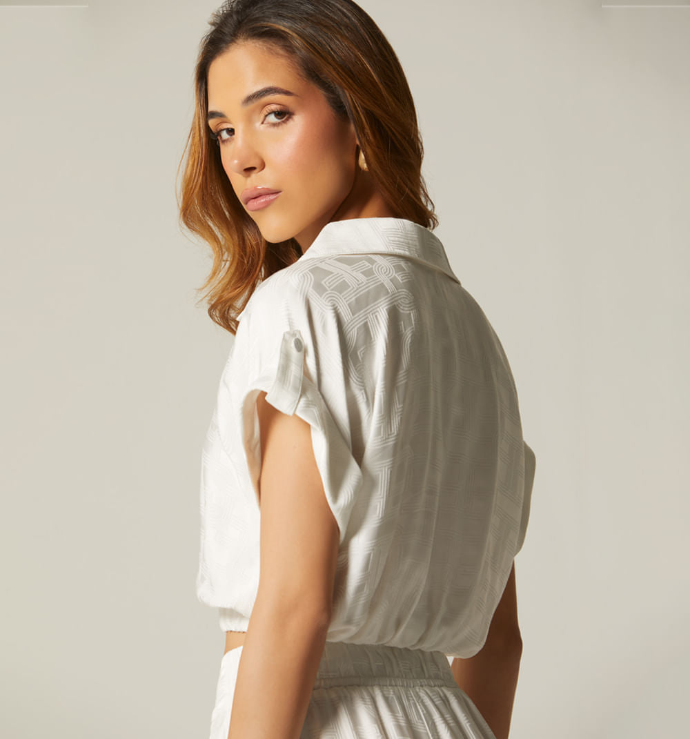 Blusa Con Elastico En Cintura