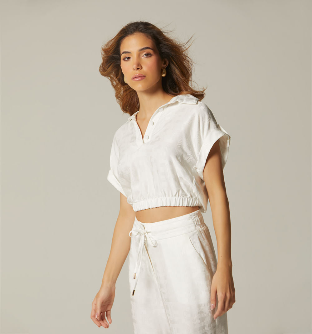Blusa Con Elastico En Cintura