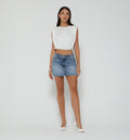 Blusa Con Hombrera Escote Redondo