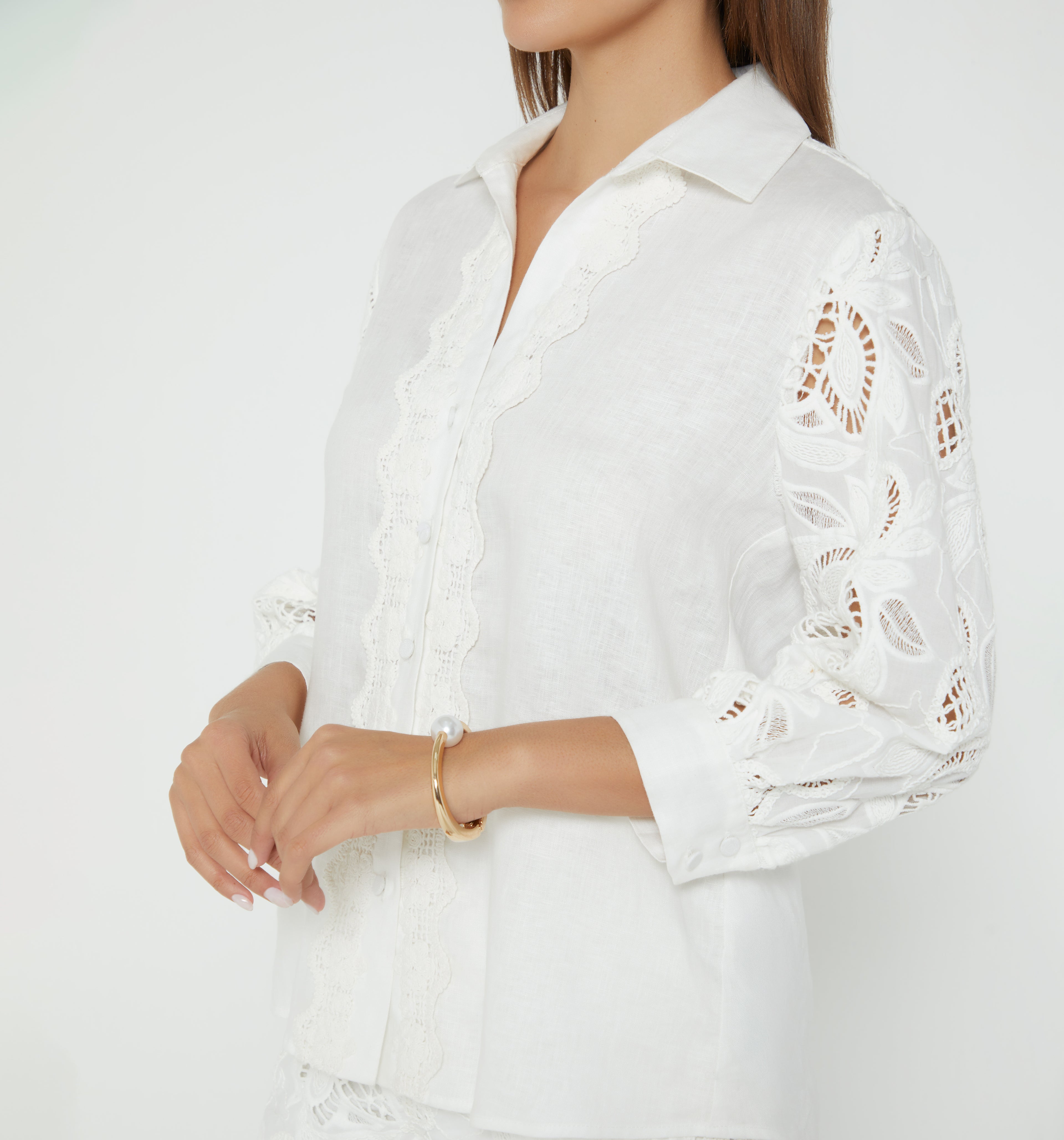 Blusa Manga 3/4 - Natural
