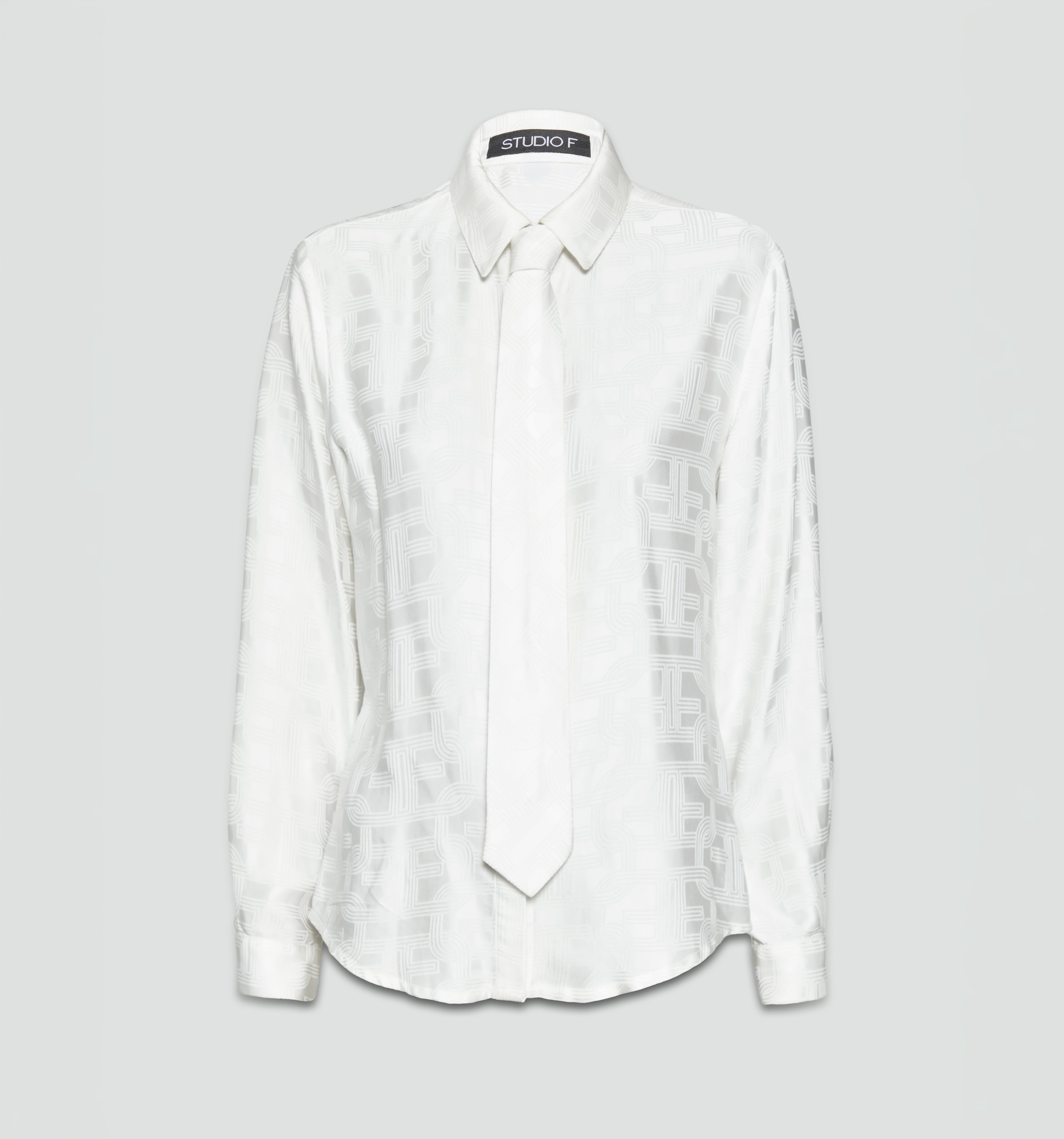 Blusa Camisera Con Corbata