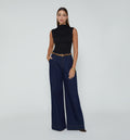 Blusa Manga Rodada Cuello Alto Seguido