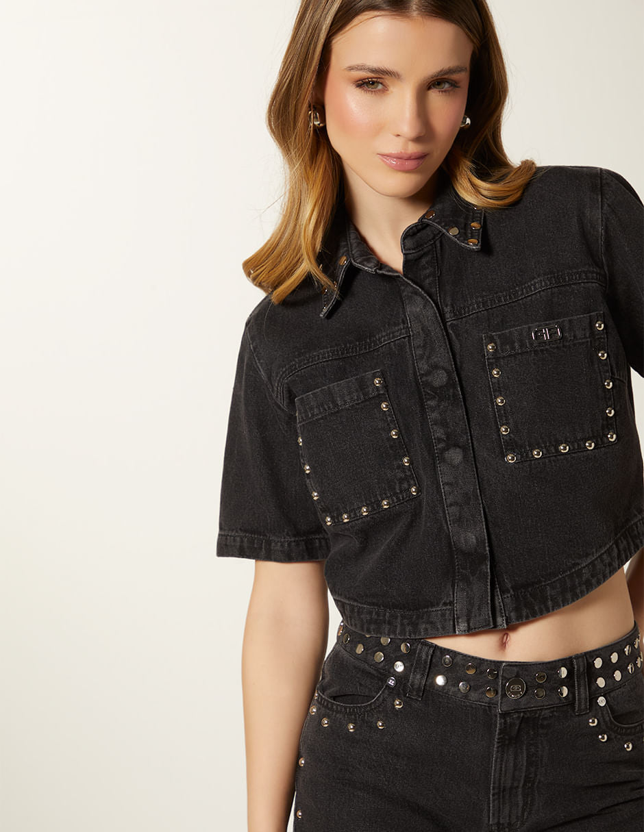 Blusa Boxxi Camisera Con Taches