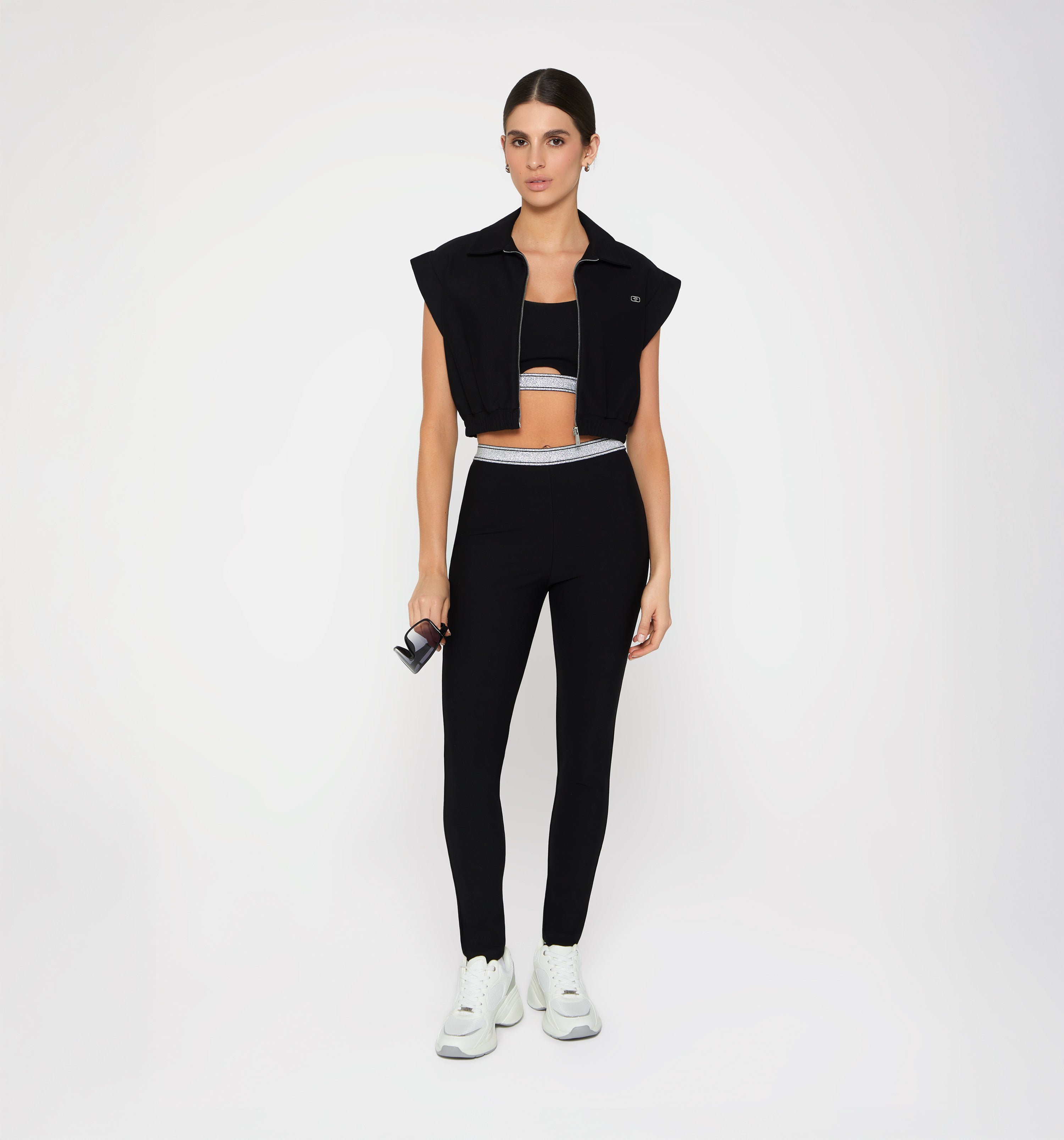 Blusa Manga Corta Con Cierre