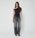 Blusa Manga Corta Irregular